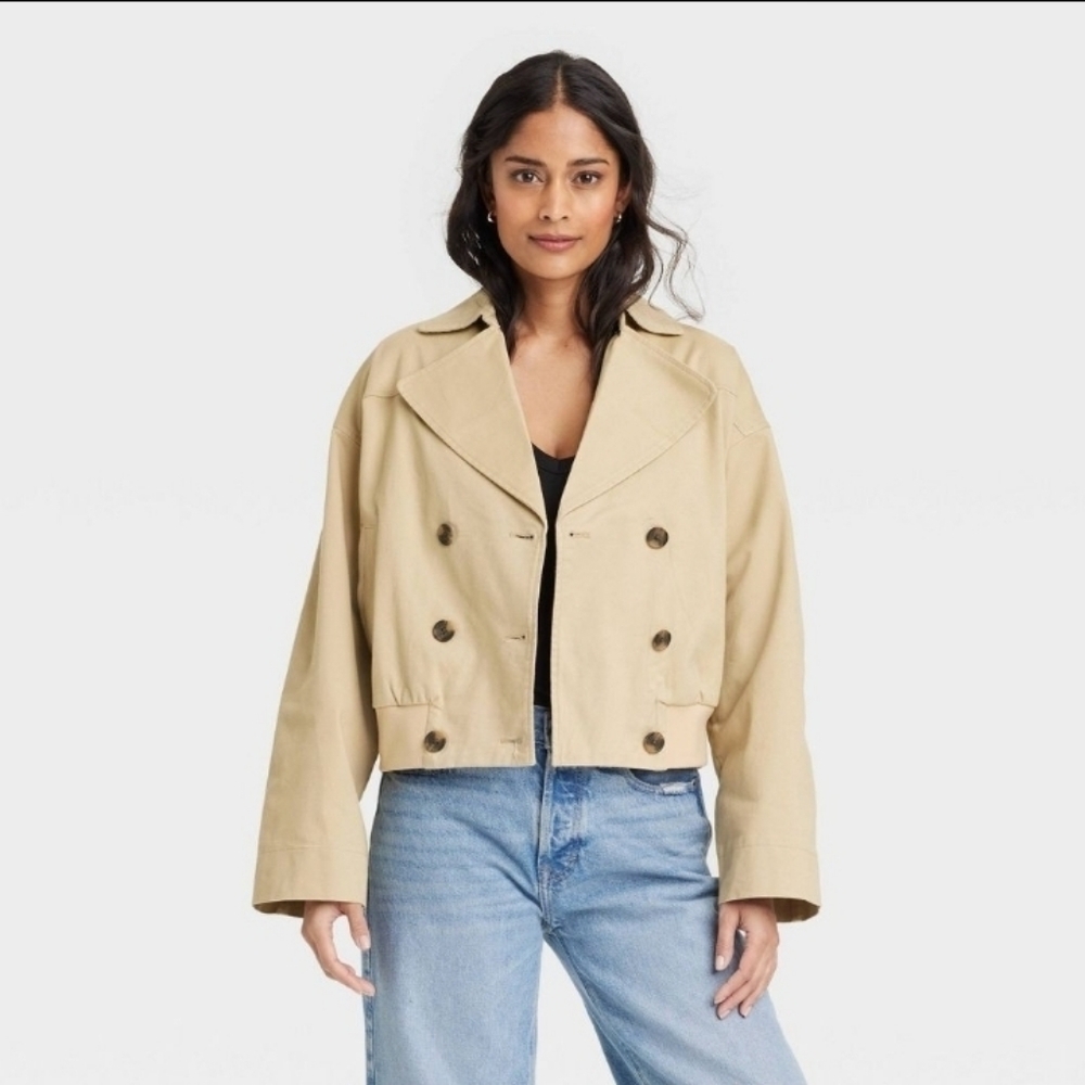 Universal Thread Women's Long Sleeve Trench Coat - Picture 2 of 7